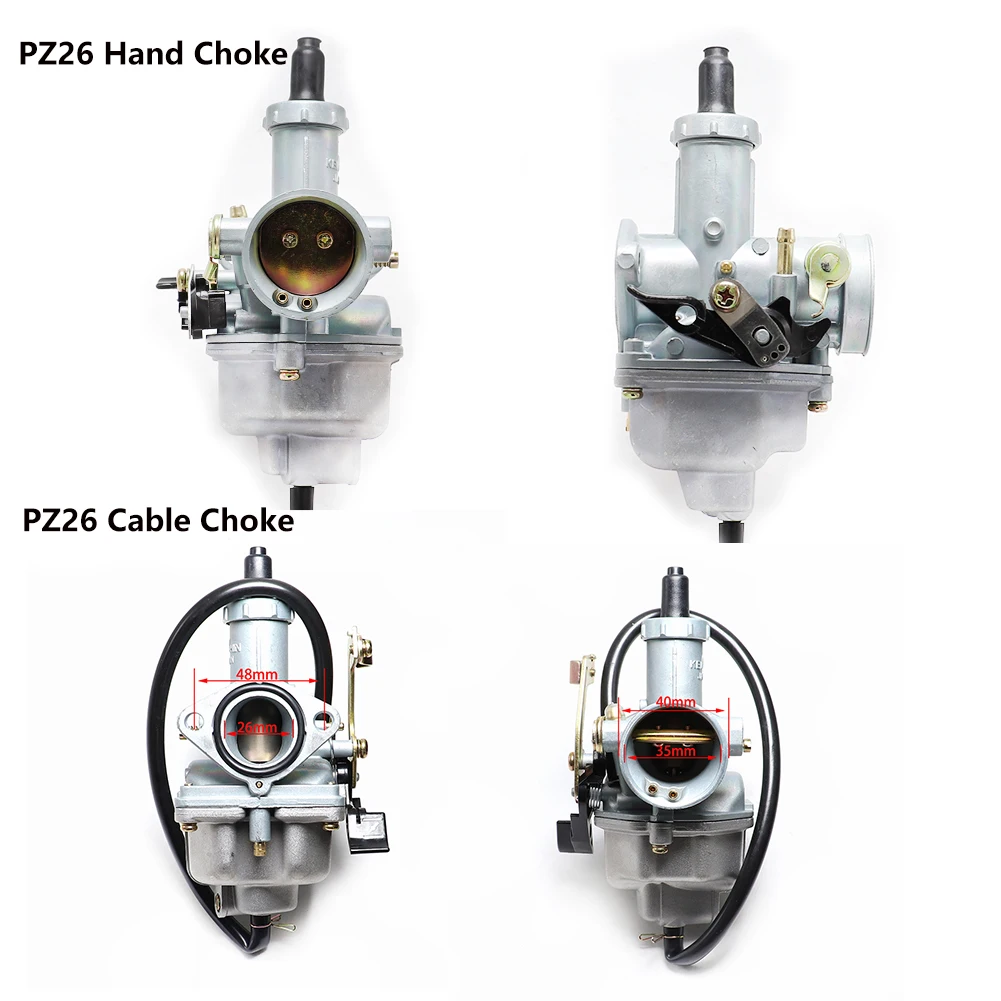 

Карбюратор PZ26 26 мм для Honda CB125 XL125S TRX250 TRX 250EX XR100 XR200 CG CB 125 150 cc ATV квадроцикл, мотоцикл