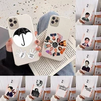 umbrella academy art design phone case lambskin leatherfor iphone 12 11 8 7 6 xr x xs plus mini plus pro max shockproof