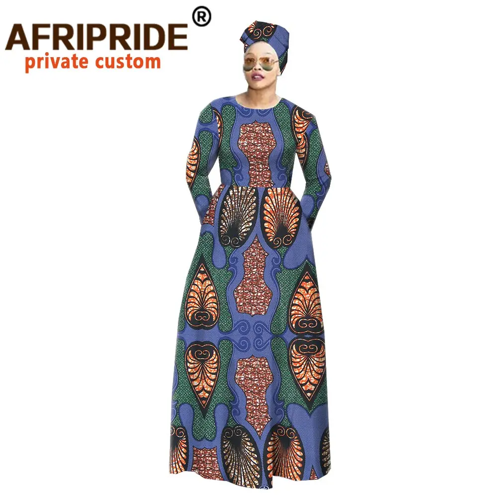 Африканское традиционное классическое платье макси для женщин AFRIPRIDE анкарская