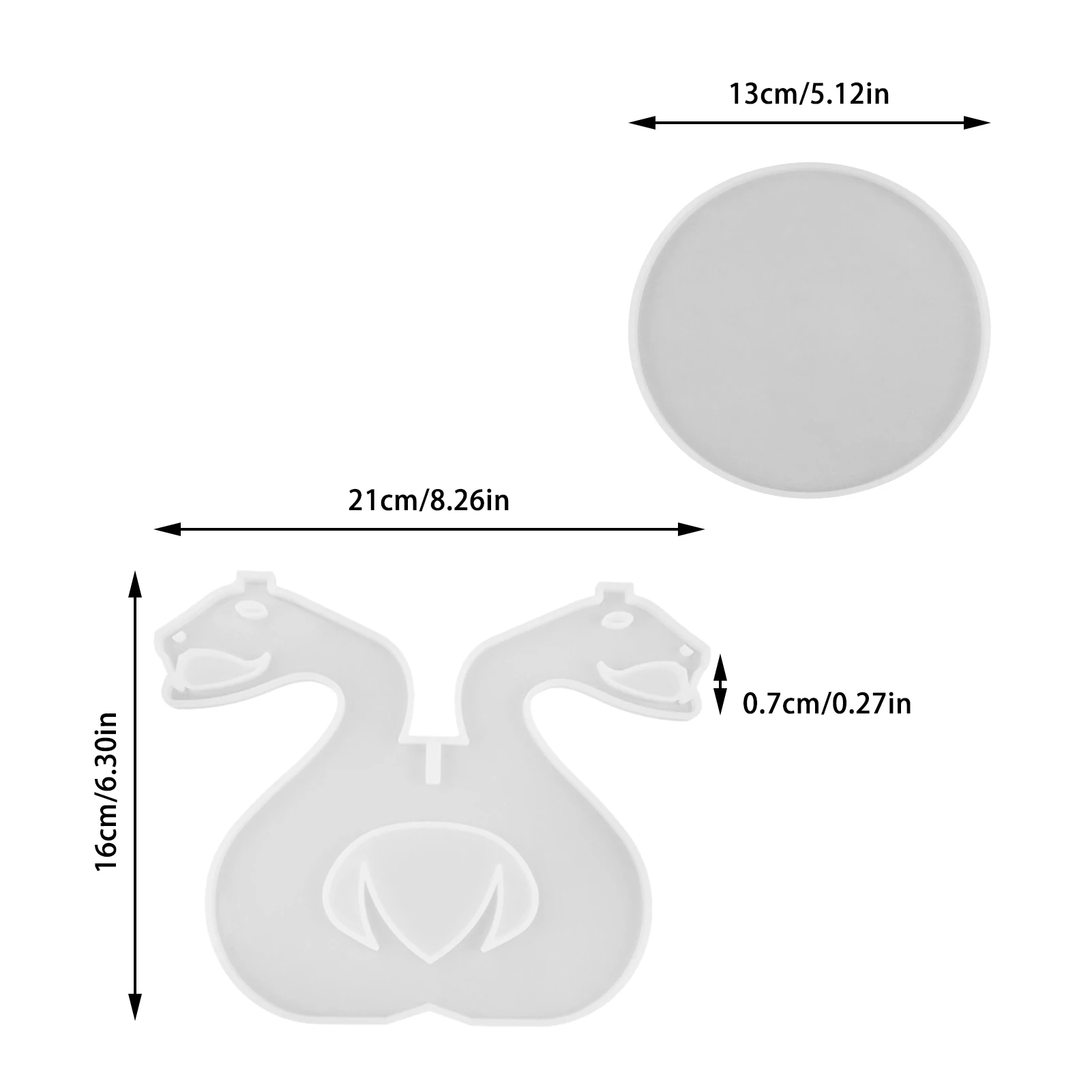 

DIY Snake Shape Flower Pot Tray Silicone Resin Molds Flower Pot Holder Maker Snake Leg Bracket Resin Casting Mold Craft Tools