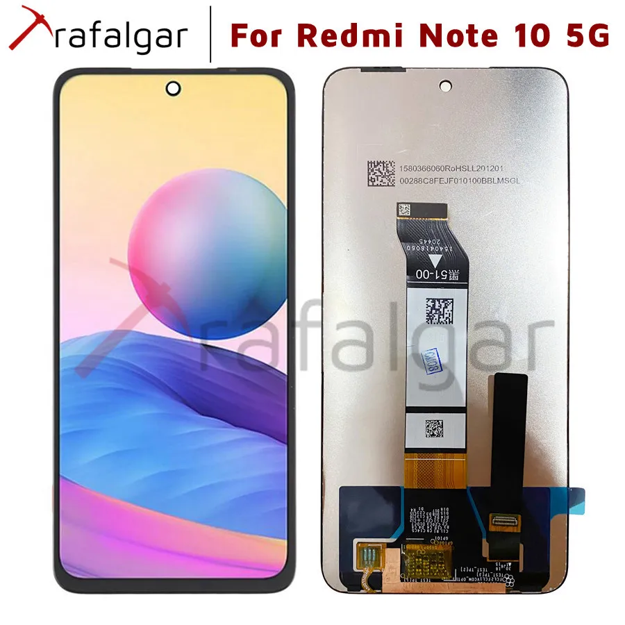 Оригинальный Новый ЖК-дисплей для Xiaomi Redmi Note 10 5G дигитайзер сенсорного экрана в