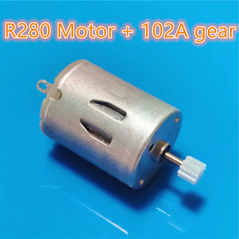 Мотор постоянного тока R280 + Шестерня 102A Micro Mini 3V-9V 8000 об/мин модель сделай сам