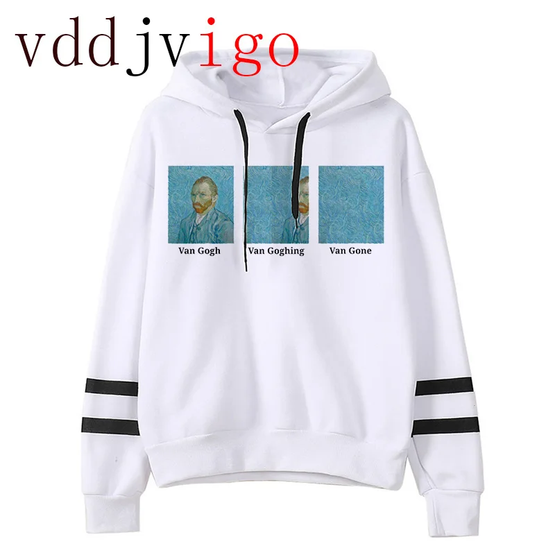 

2021 Van Gogh Oil Painting Pullover Thick Loose Women Hoodies Unisex Autumn Winter Fleece Hooded Hot Harajuku Sweatshirt Female