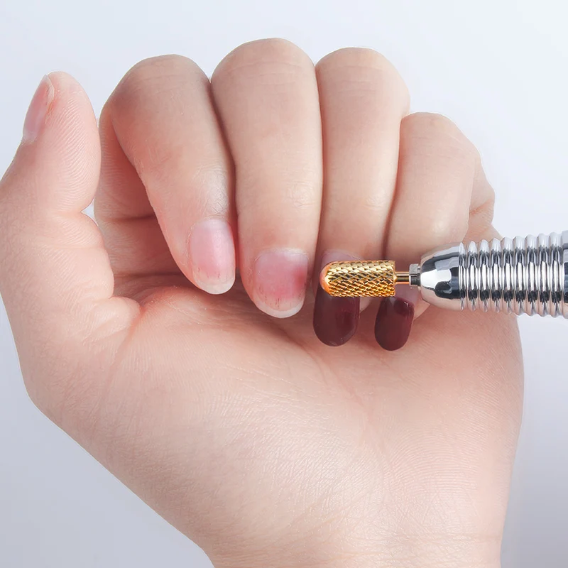 Фрезер для маникюра с золотым вольфрамовым стальным гелем|Принадлежности