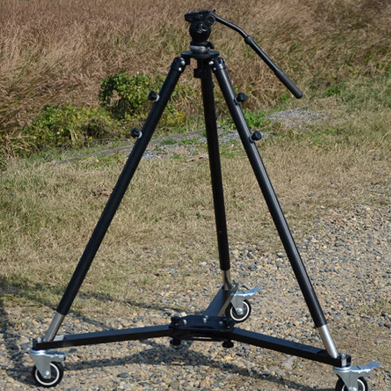 Twzzプロ3輪トロリードリー ボールヘッド 三脚カメラジブカメラトラックレール Leather Bag