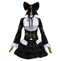 fairy tail erza scarlet black maid lolita cosplay costume custom made