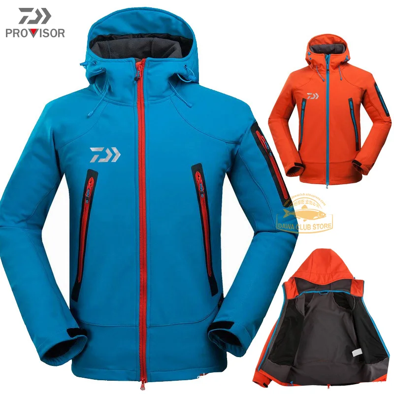 

2020 New DAIWA Jackets Winter Men's Fishing Waterproof and Warm Clothing Outdoor Mountaineering Windproof and Fleece Jacket