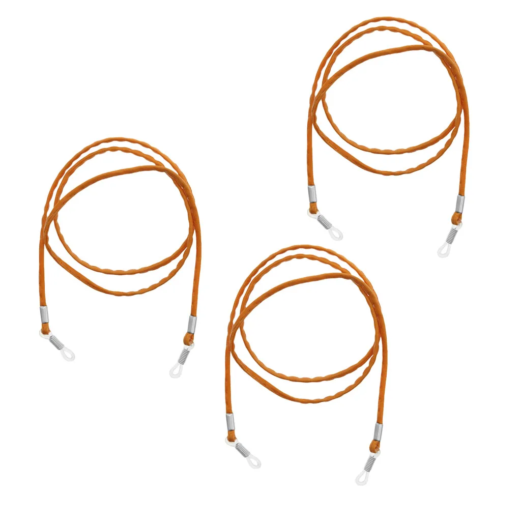 

3Pcs Adjustable Eyeglass Holder Chain PU Eyewear Sunglass Retainer Necklace Cord Rope Strap String For Women Men