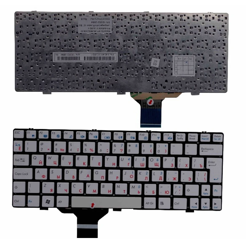 Русская клавиатура для ноутбука Clevo M1110 M1110Q M1111 M1115 M11X M1100 W110ER RU белая - купить по