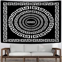 black and white tapestry retro printing tapestry bohemian tapestry wall tapestry wall hanging pared wall hanging home decoration