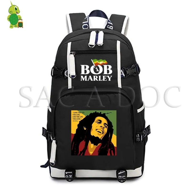 Рюкзак для ноутбука Bob Marley One Love модные школьные ранцы девочек и мальчиков