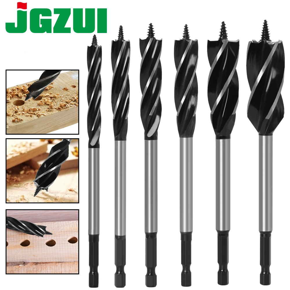 10mm-35mm Twist Drill Bit Set Wood Fast Cut Auger Carpenter 