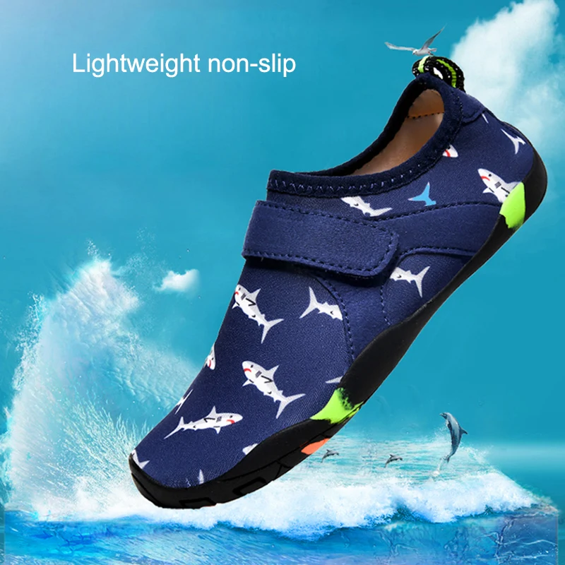 

Wholesale Kids Swim Water Shoes Quick Dry Non-Slip Barefoot Wading Shoes for Boys Girls ED889