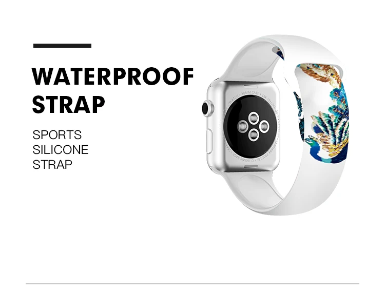 Спортивный силиконовый ремешок для Apple Watch Series 4 40 мм 44 мм силикагелевый ремешок стиль женский и мужской браслет 38 мм 42 мм для iwatch 3 2 1