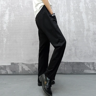 Большие размеры осень и зима новые брюки с перекрестными ремешками BF