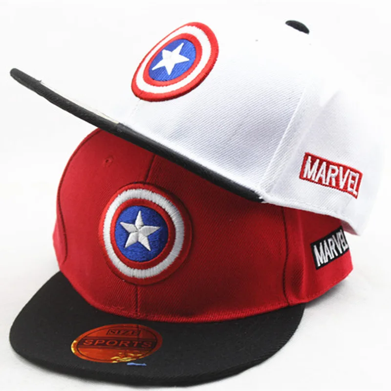 

Disney 2021 new children's cartoon hat boys and girls sunshade baseball cap hip hop sun hat Marvel Comics series baby hat