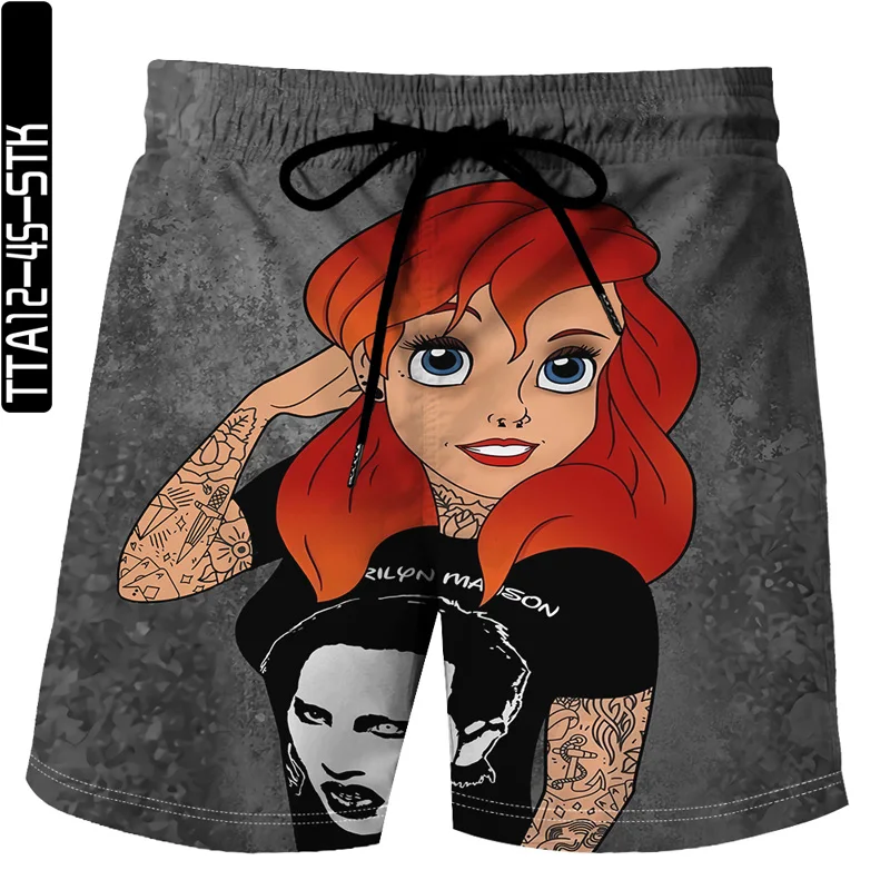 

3D personalized printed shorts 2021 summer fashion sports casual shorts men's new beach pants