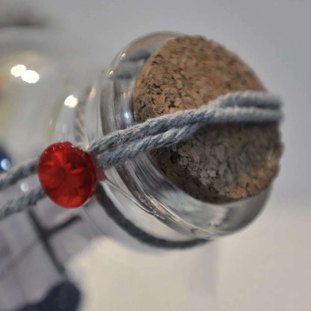 Стеклянная парусная лодка бутылка для дрифта средиземноморский корабль желаний