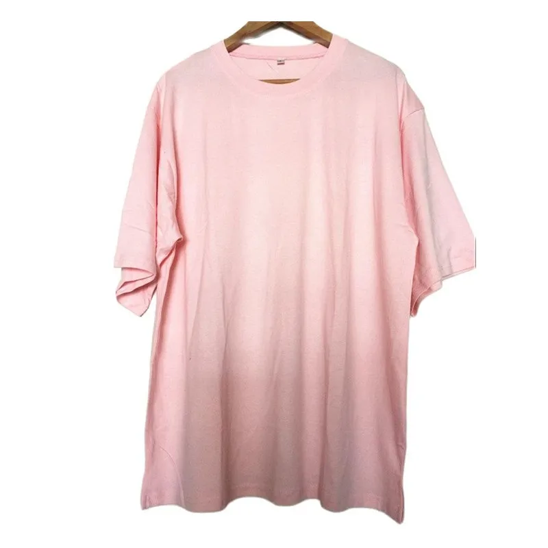 Мужская летняя футболка хип хоп панк уличная homme с открытыми плечами розовые