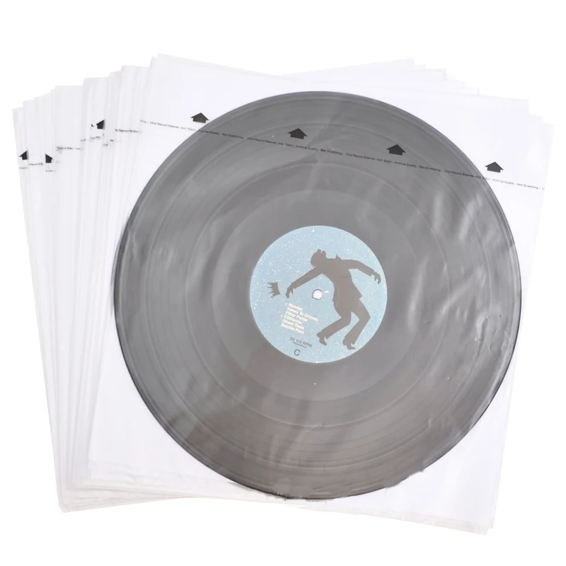LEORY 20Pcs 12inch Vinyl-Record Protecter LP-Record HDPE Bags Antistatic Sleeves Inner Plastic Cover Container