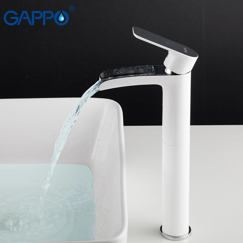 GAPPO смесители для раковины водопад высокий водопроводный кран смесители для раковины краны для ванной кран для воды смеситель для дождевой воды griferia