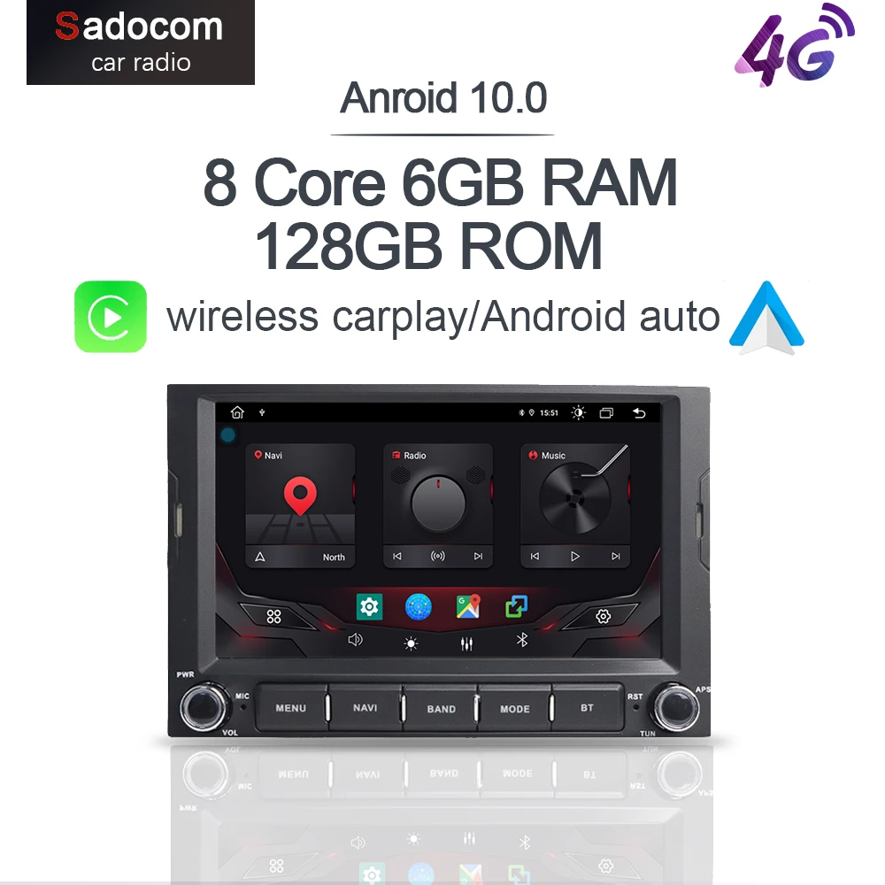 Автомобильный DVD плеер Carplay DSP 4G LTE Android 10 0 6G 128 ГБ GPS Авторадио для PEUGEOT 3008 5008 Partner CITROEN