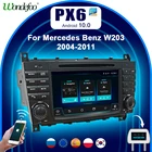 PX6 автомагнитола 2дин андройд 10 с экраном магнитола для Mercedes Benz W203, W209, B200, W245, W463, Sprinter, Viano, Crafter LT3 Carplay, типоразмер 2 din интеллектуальные системные видеоплееры автомагнитол Навигатор