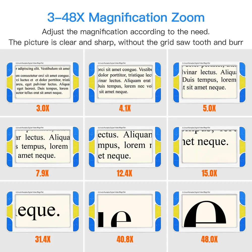 Увеличительное стекло электронная лупа 5 дюймов ЖК дисплей|glasses microscope|electronic