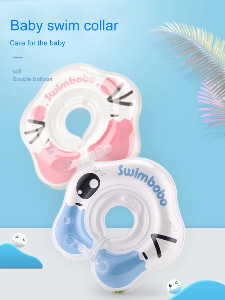 

Inflatable Baby Neck Ring Safety Swimming Ring Inflatable Cushions Floating Swimming Pool Ring Baby Access Infants Circle Float