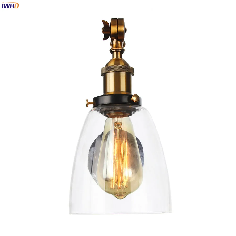 Регулируемое настенное бра IWHD для спальни гостиной лестницы лофта декор со