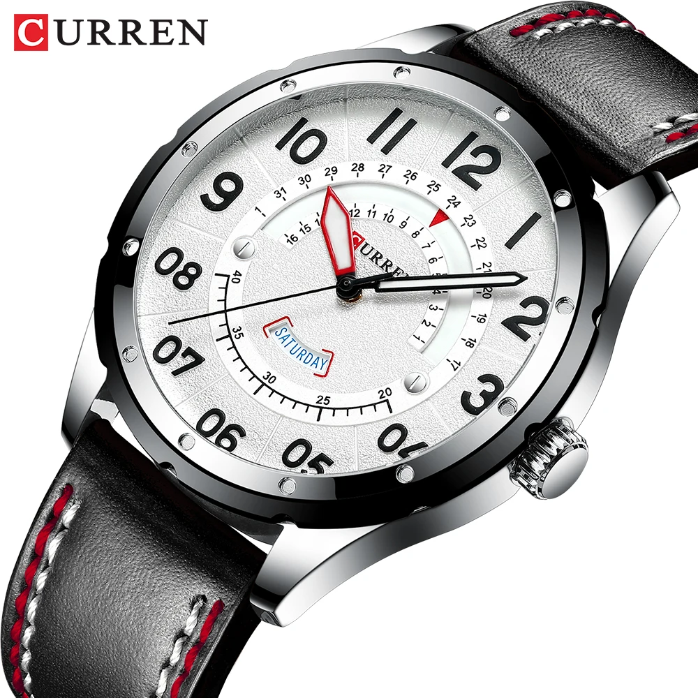 CURREN men watches Top luxury brand men leather watches casual Quartz wristwatch for men Relogio Masculino clock man business