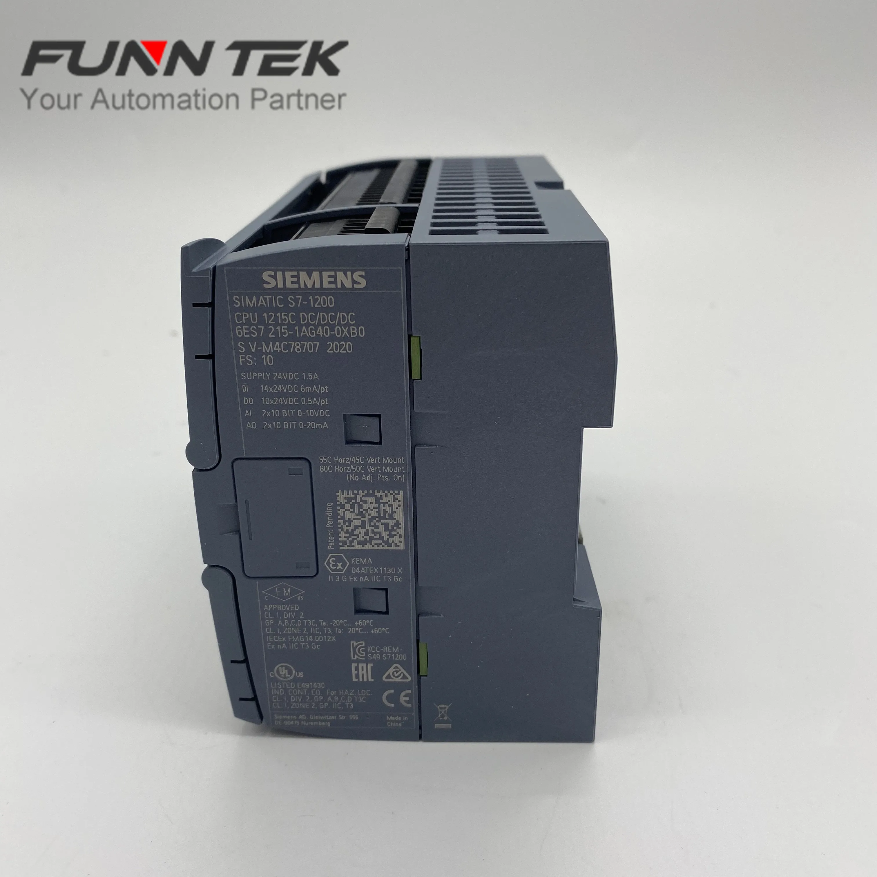 6ES7215 1AG40 0XB0 SIMATIC S7 1200 CPU 1215C compact 6ES72151AG400XB0 PLC модуль DC/DC|Контроллер двигателя| |