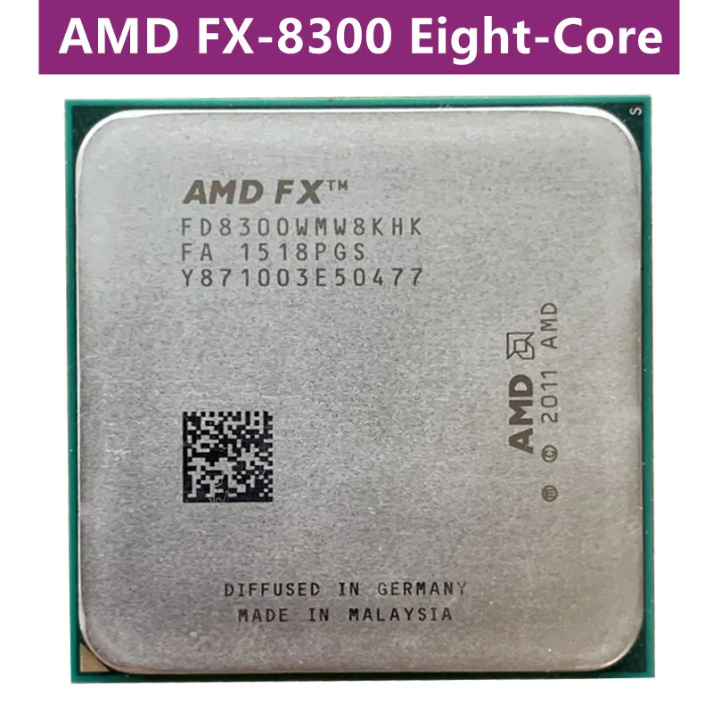 Процессор AMD FX8300 Восьмиядерный FX 8300 3 ГГц 8 Мб кэш-памяти процессор сокет AM3 + 95 Вт