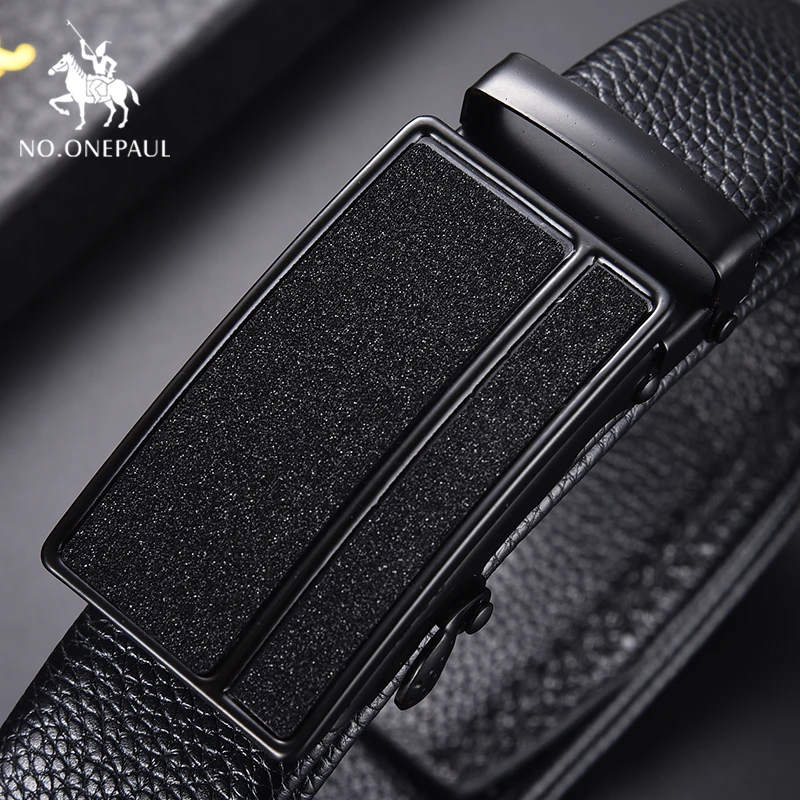 NO.ONEPAUL из натуральной кожи, высокое качество, деловые мужские ремни, новые ремни из воловьей кожи, роскошные ремни для мужчин, молодежная Автоматическая пряжка