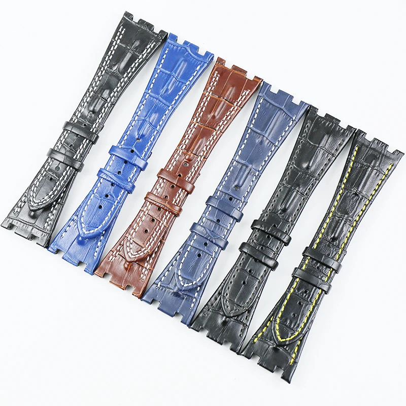 Watch accessories for Royal Oak leather strap AP 26470 26133 15703 leather strap 28mm men's and women's sports waterproof strap