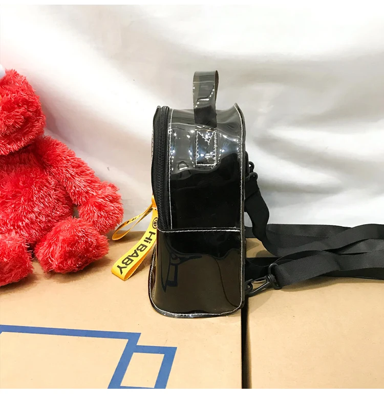 Модный женский рюкзак корейский конфетных оттенков прозрачный мини-рюкзак из