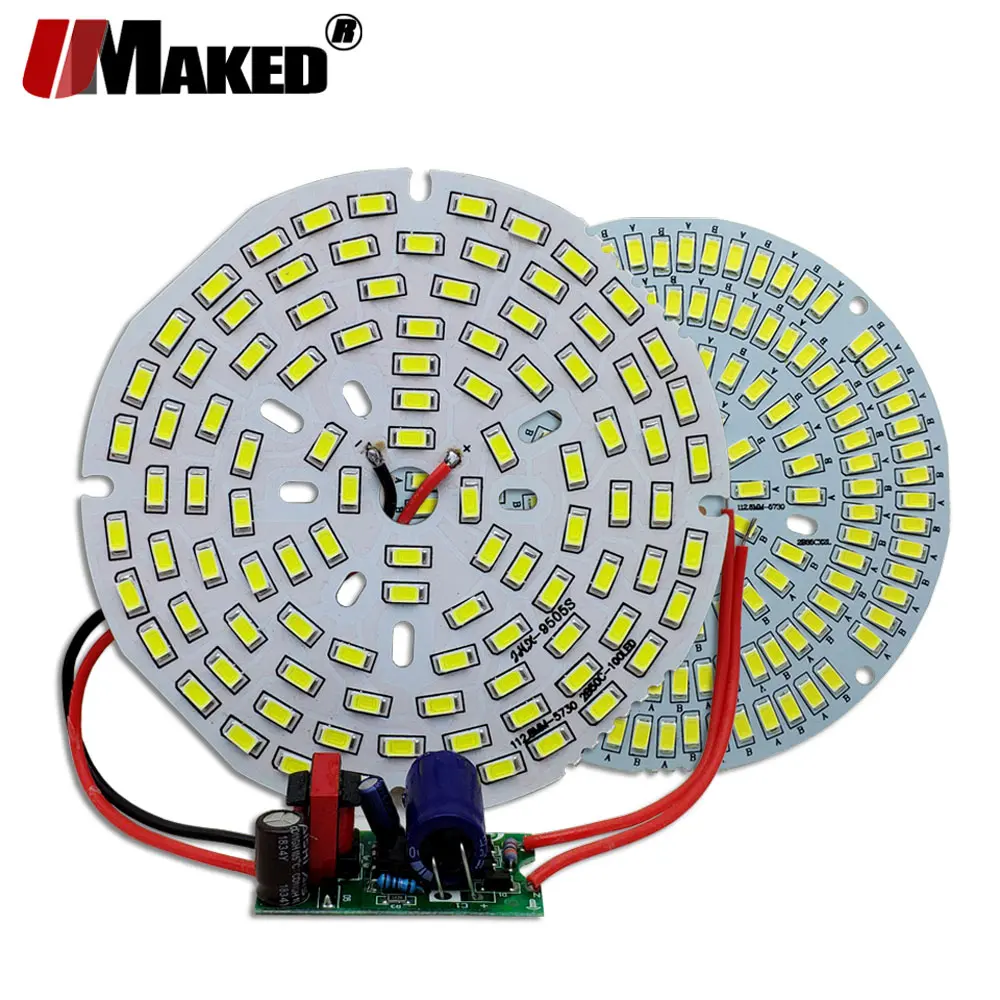 Светодиодный PCB + Драйвер SMD5730 супер яркий источник света алюминиевая лампа 18 Вт 30
