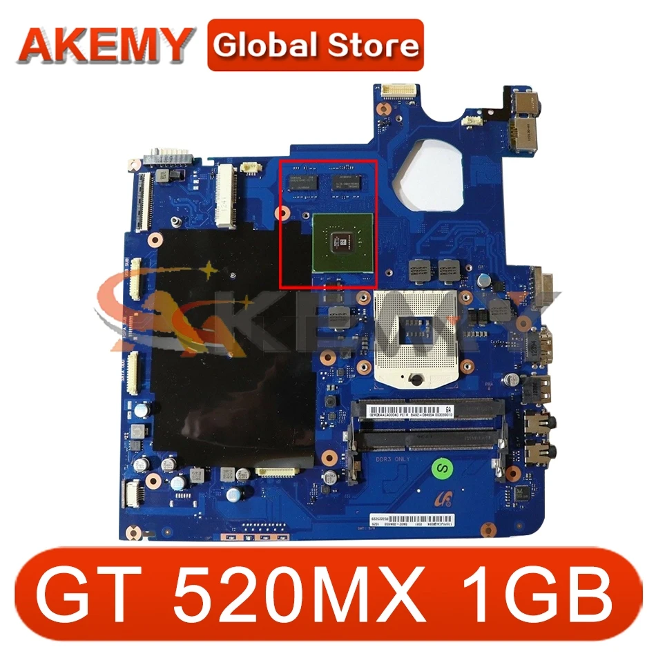 

Материнская плата AKEMY для Samsung NP300V5A 300V5A, BA92-08465A GT 520MX, 1 ГБ, HM65 DDR3, 100% тестирование