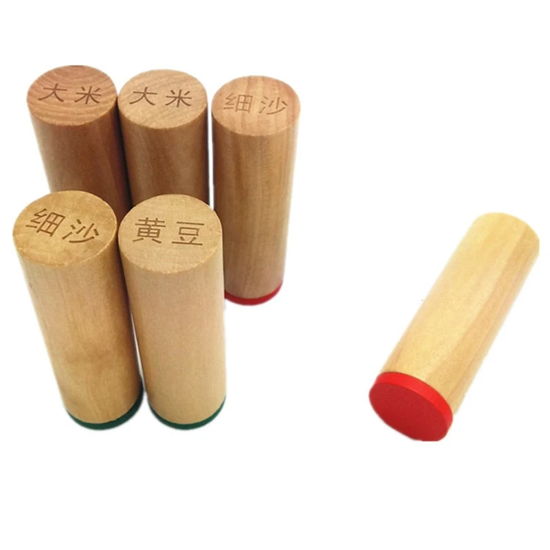 

6PCS Set Family Version Children's Voice Discrimination Toy for Kids Baby Wooden Educational Toys Sensory Training Toys