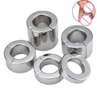 Металлическое подвесное устройство для растяжки мошонки, магнитное кольцо для яиц на пенис, интимные игрушки из нержавеющей стали для мужчин, БДСМ