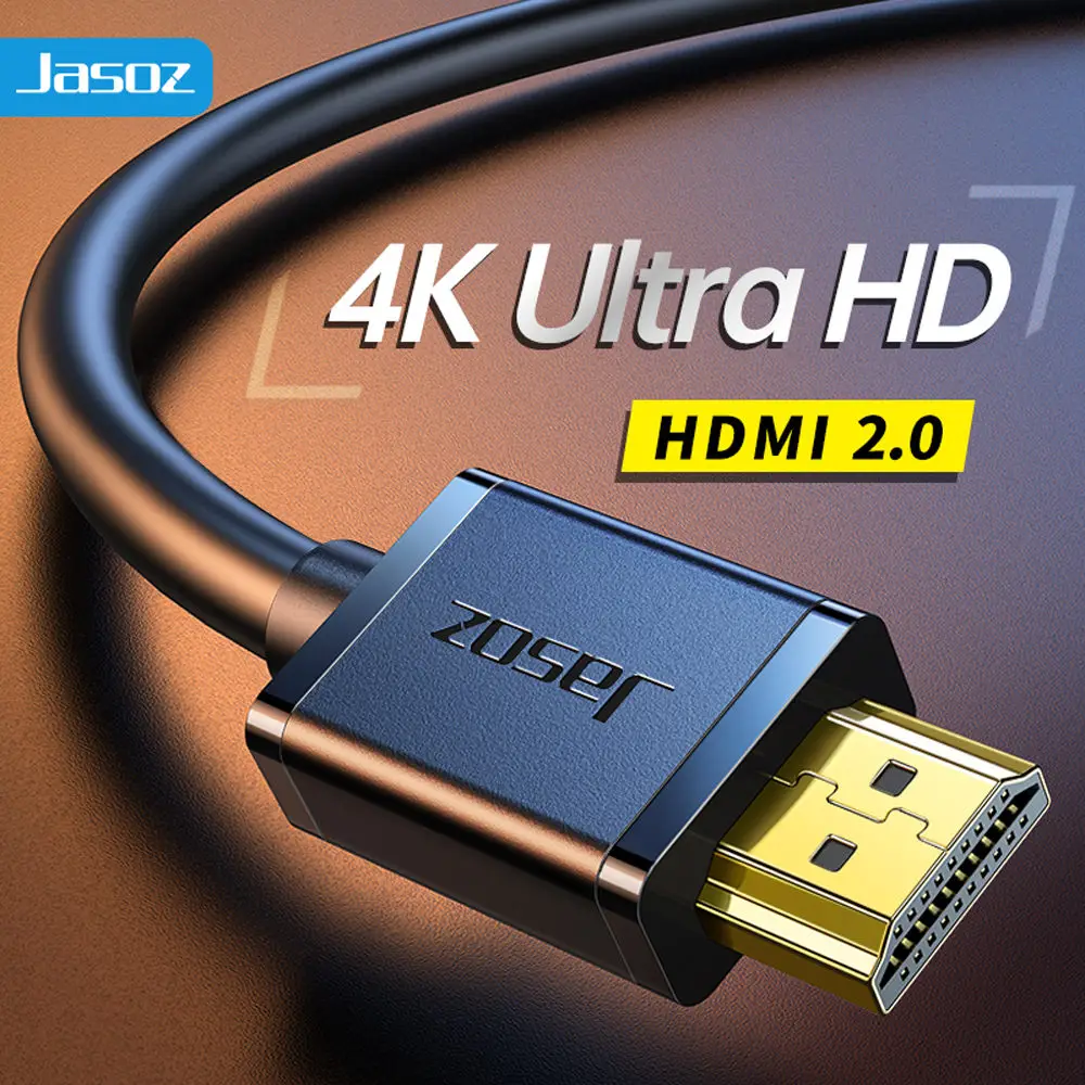 Фото Кабель HDMI Jasoz 4k 2 0 1 5 м 3 15 поддержка ARC 3D HDR 4K 60 Гц Ultra HD для разветвителя