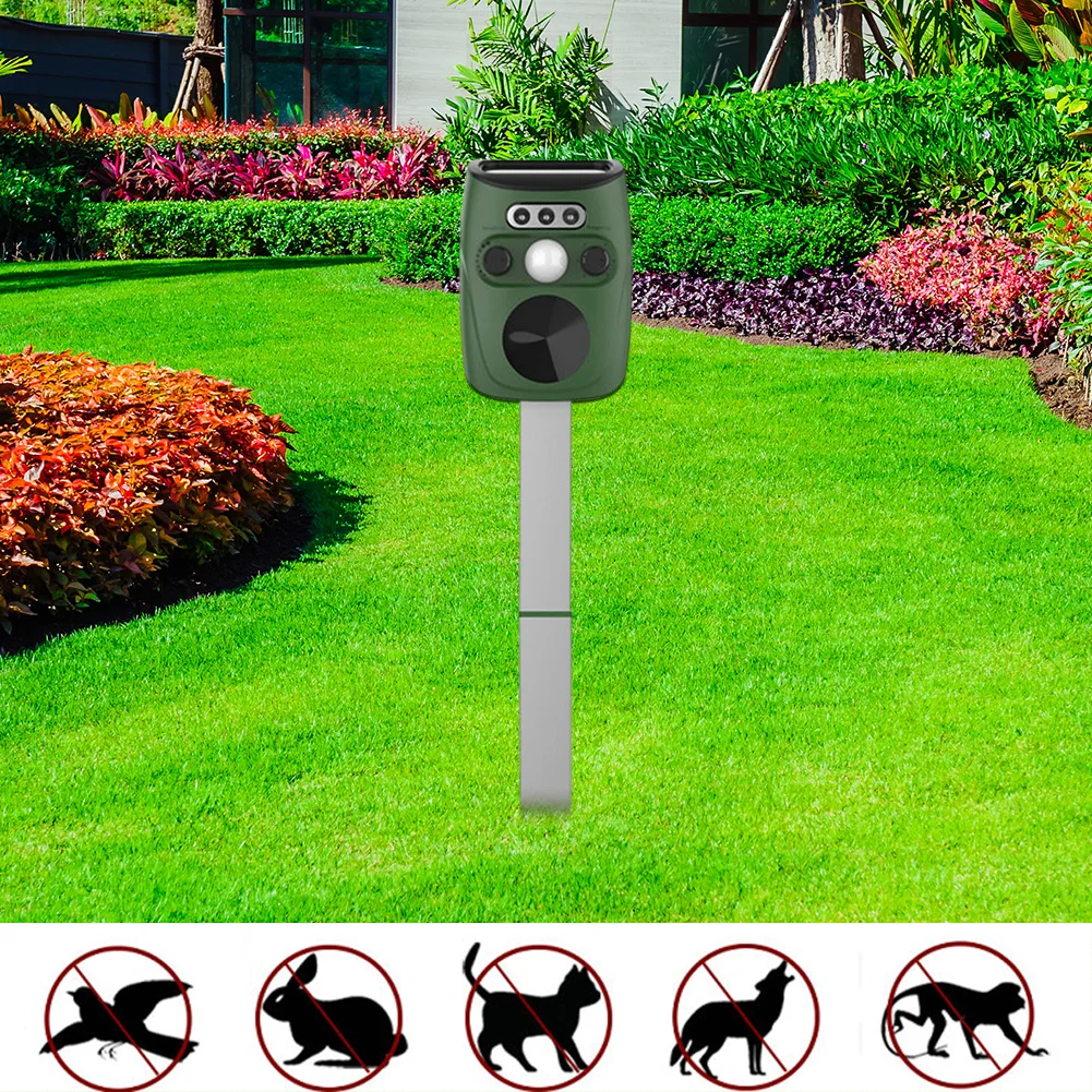 Эко друзья солнечный отпугиватель крыс мышей вредителей электронный птиц