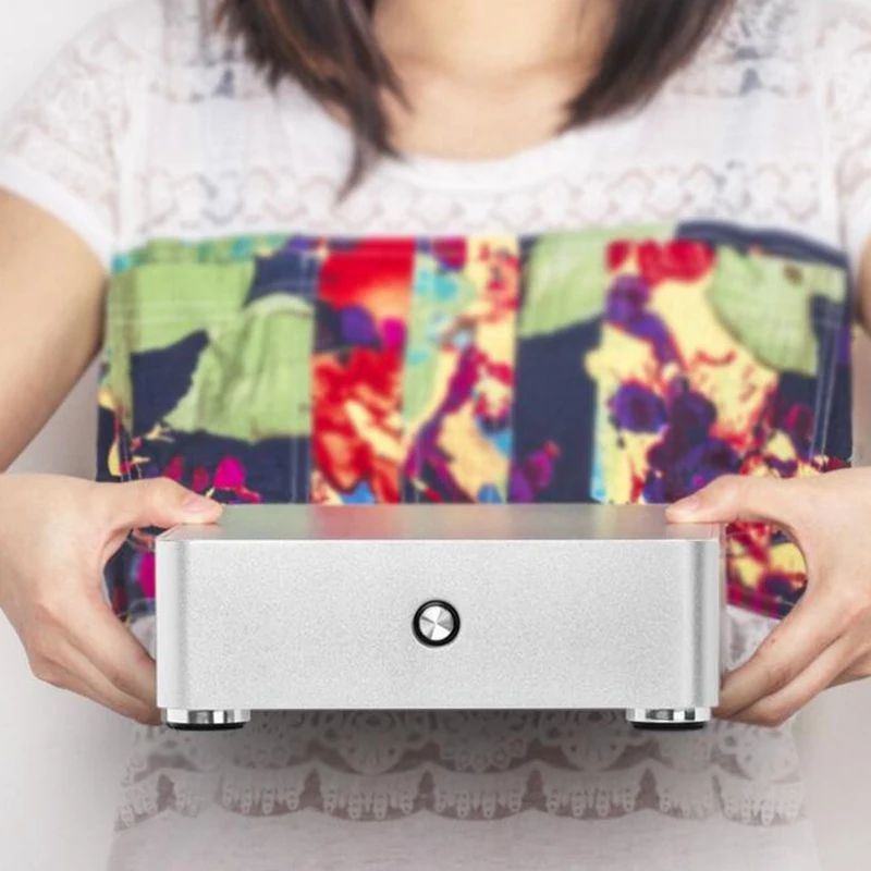 H60 шасси для HTPC компьютерный чехол Mini ITx o горизонтальный алюминиевый сплав