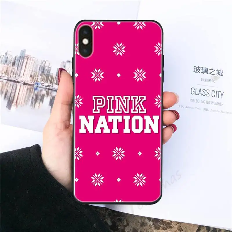 

Black Cover Fashion Pink Prime Phone Cases For Iphone 6 6s 7 8 Plus XR X XS XSmax 11 12 Pro Mini Max