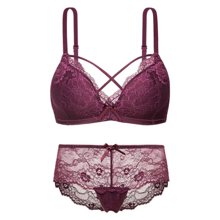 

2020 сексуальный кружевной Дамский размера плюс набор бюстгальтеров французский треугольник чашка женское нижнее белье вышивка Собранный т...