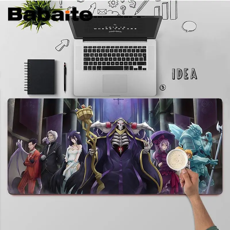 

Babaite High Quality Overlord Characters Durable Rubber Mouse Mat Pad Free Shipping Large Mouse Pad Keyboards Mat