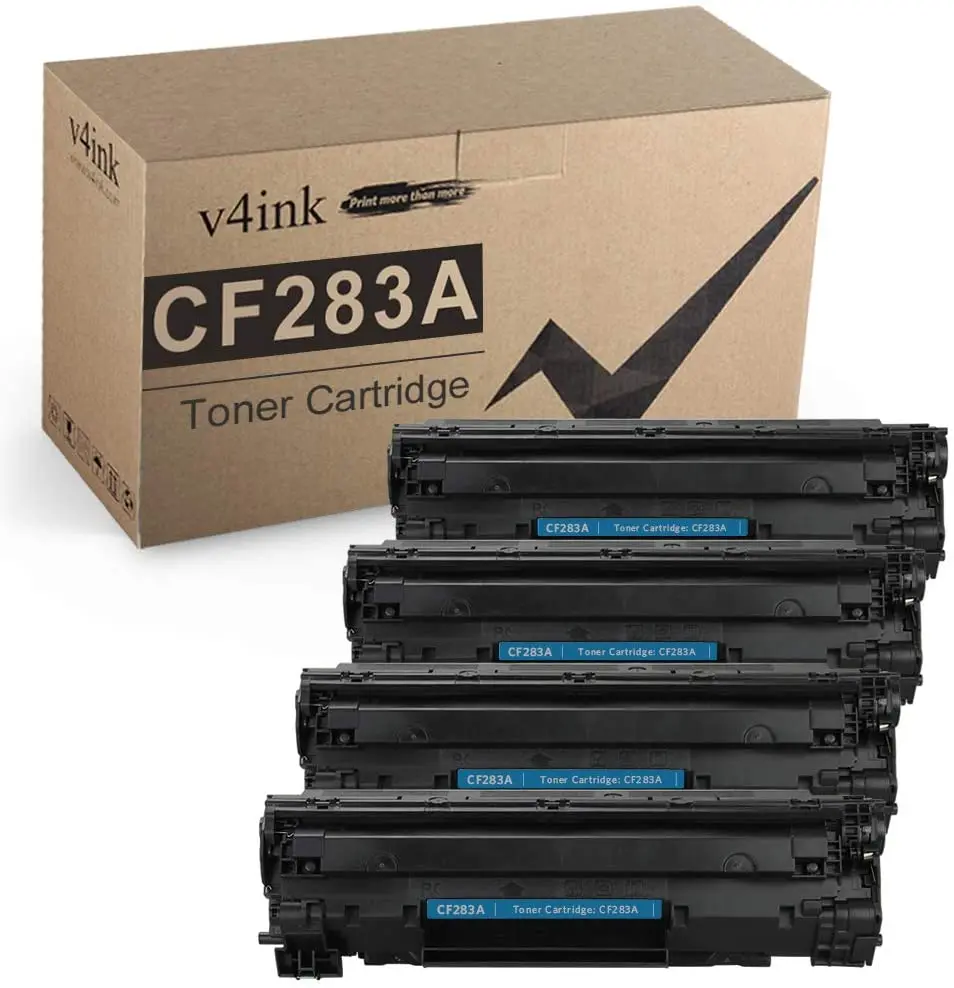 

V4INK 4PK Compatible CF283A Toner Cartridge for HP Laserjet Pro MFP M127fw M127fn M125nw M201dw M201n M225dn M225dw M125a