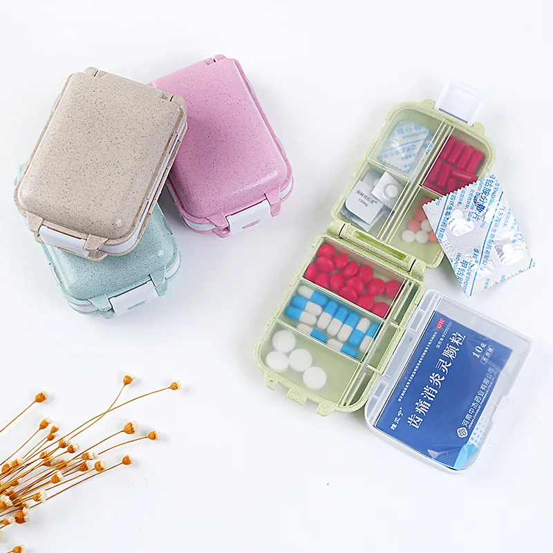 

Portable 3 Grids Pill Box Mini Medicine Tablet Week Pillbox Case Container Organizer Health Care Drug Travel Divider Tool