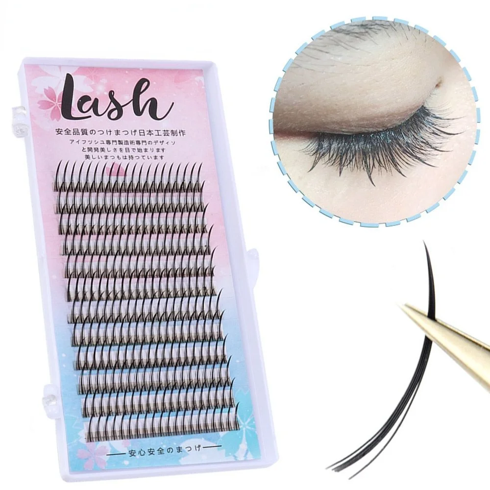 120 кластеры 3D норковые ресницы для наращивания Веерная форма Индивидуальные