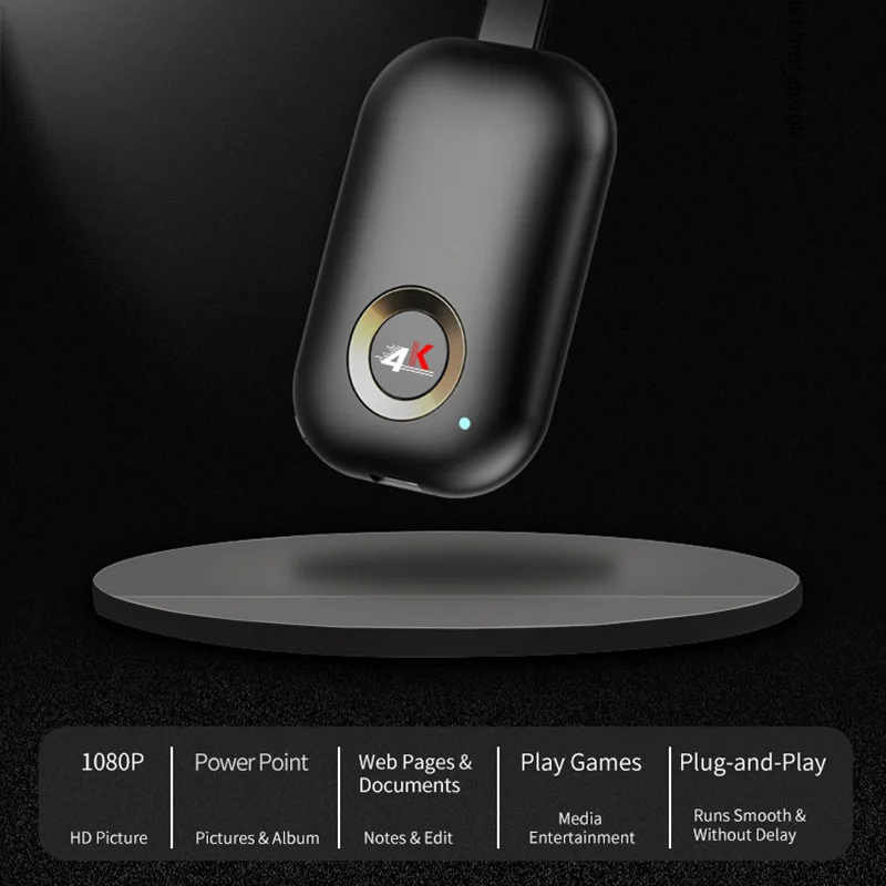 HDMI Беспроводной приемник дисплея 1080P 4K WiFi ключ 2 4/5 ГГц мобильный экран литой